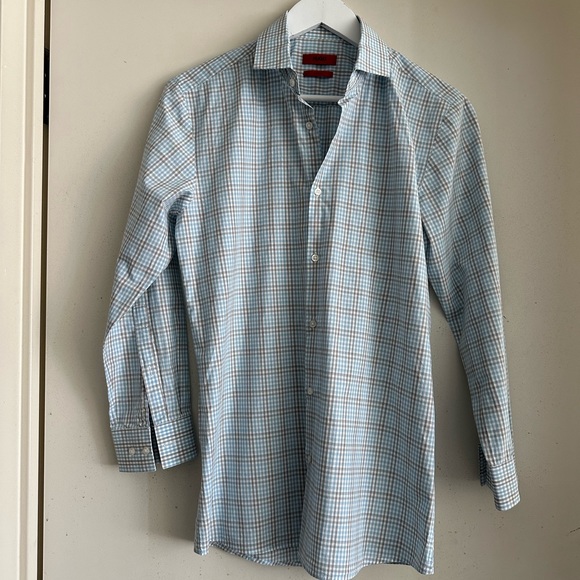 Hugo Boss Slim Fit Plaid Button Down Shirt - Picture 1 of 5